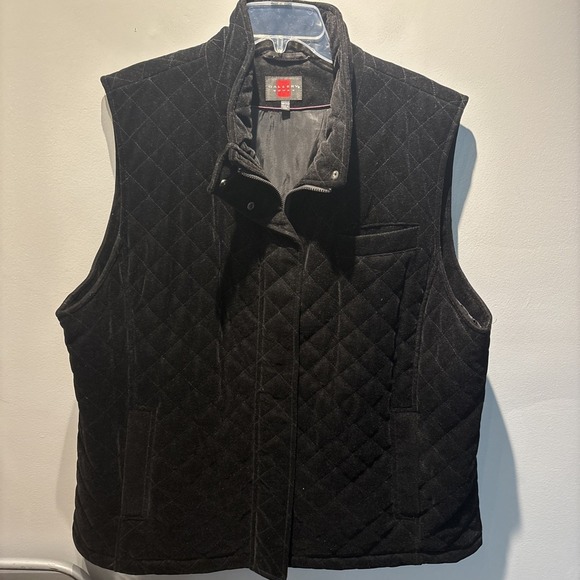 Sag Harbor‎ Quilted Vest Sleeveless Padded Outerwear Black Vest Size XL - Picture 1 of 7
